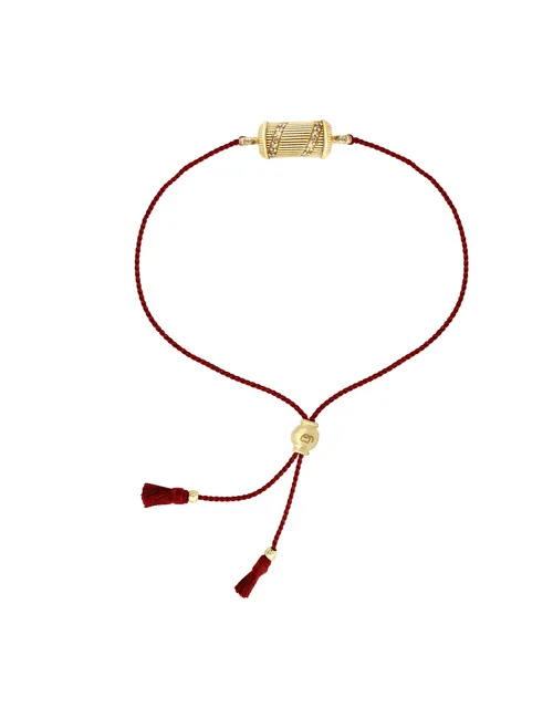 Cosi Store • Bracelet Tabiz Spirale Topaze fil rouge Dorothée Sausset (Dorothée Sausset)