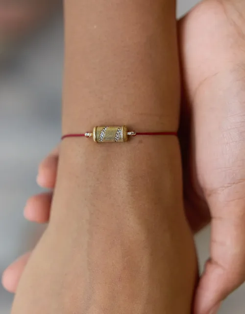 Cosi Store • Bracelet Tabiz Spirale Topaze fil rouge Dorothée Sausset (Dorothée Sausset)