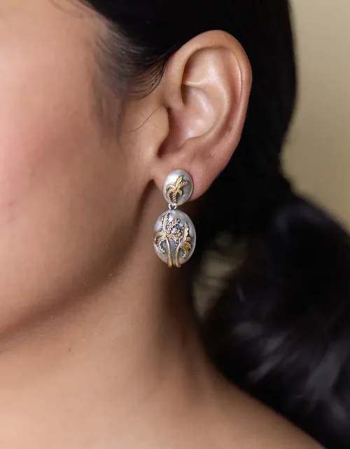 Cosi Store • Boucles d'Oreilles Palm or et argent Dorothée Sausset (Dorothée Sausset)