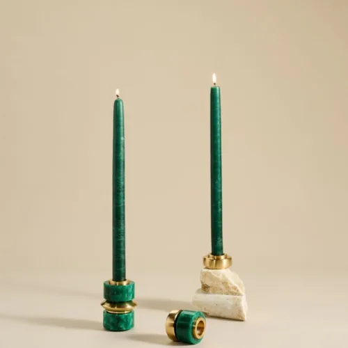 Cosi Store • Bougeoir Dandy Résine Malachite Maison Pechavy (Maison Pechavy)