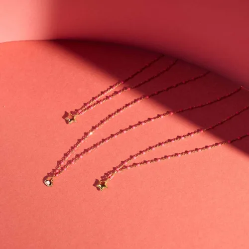 Cosi Store • Collier Lucky Coeur Or Rose (Gigi Clozeau)