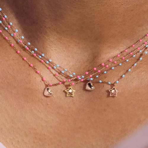 Cosi Store • Collier Lucky Coeur Or Rose (Gigi Clozeau)