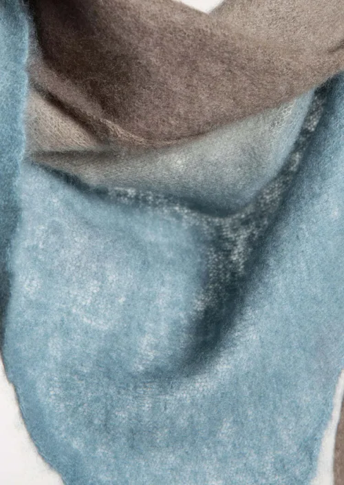 Cosi Store • Bandana Open Knitted Dégradé Shadow Macadam & Code Mirror in the Sky (Mirror in the Sky)