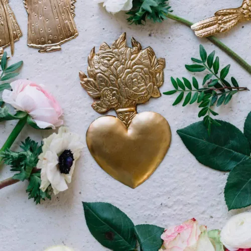 Cosi Store • Ex-Voto Coeur Bouquet Or Boncoeurs (Boncoeurs)