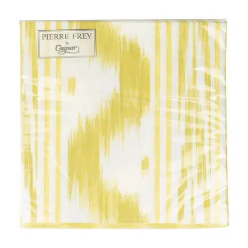 Cosi Store • Serviettes GM Toile de Nantes Yellow Paper Caspari (Caspari)