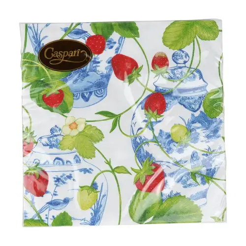 Cosi Store • Serviettes GM Strawberries and Cream Caspari (Caspari)