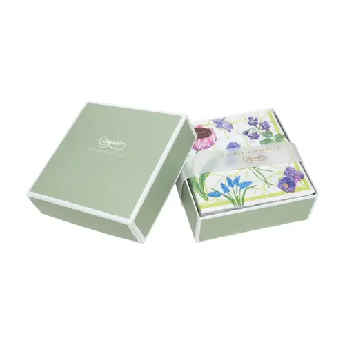 Cosi Store • Coffret Serviettes à cocktail Floral Majolica Caspari (Caspari)