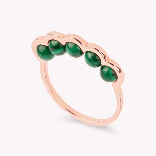 Cosi Store • Bague Coco Beach Perles Malachite D1928 (D1928)