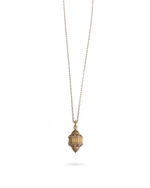 Cosi Store • Pendentif Naos PM Vermeil Saphirs blancs Marathi (Marathi)