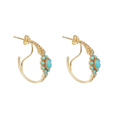 Cosi Store • Boucles d'Oreilles Anne Turquoise (Dorothée Sausset)