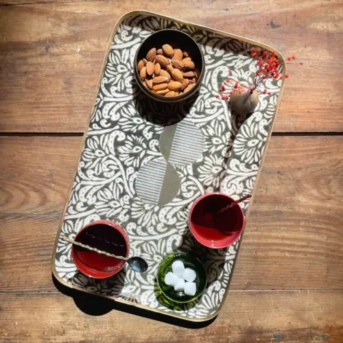 Cosi Store • Plateau rectangulaire Maki Vetiver Boncoeurs (Boncoeurs)
