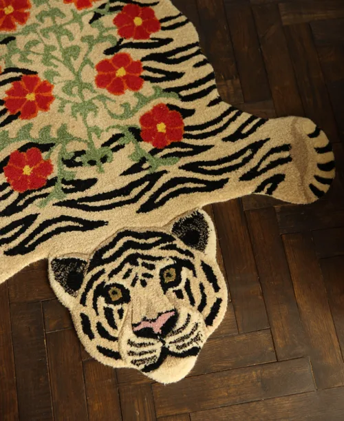 Cosi Store • Tapis Floral White Tiger Large Doing Goods (Doing Goods)