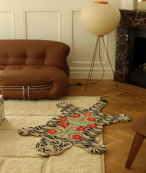 Cosi Store • Tapis Floral White Tiger Large Doing Goods (Doing Goods)