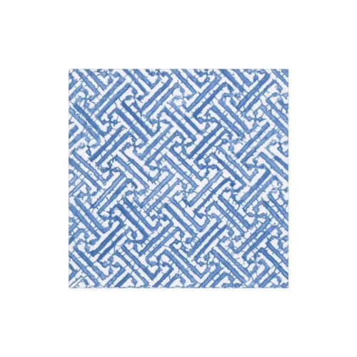 Cosi Store • Serviettes PM Blue Fretwork Caspari (Caspari)