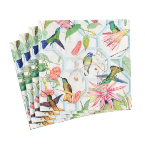 Cosi Store • Serviettes PM Hummingbird Trellis Caspari (Caspari)