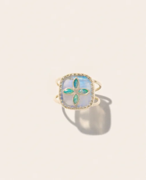 Cosi Store • Bague Bowie n°2 Pierre de Lune Opale Pascale Monvoisin (Pascale Monvoisin)
