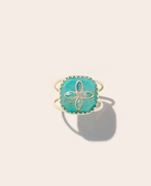 Cosi Store • Bague Bowie n°2 Turquoise & Opale Pascale Monvoisin (Pascale Monvoisin)