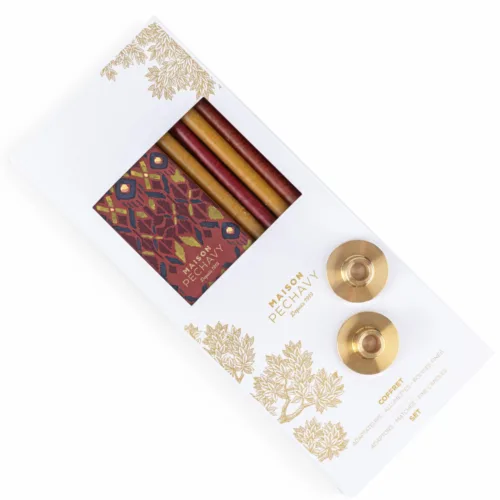 Cosi Store • Coffret cierges / allum / adaptateurs Ikat Terracotta Pechavy (Maison Pechavy)