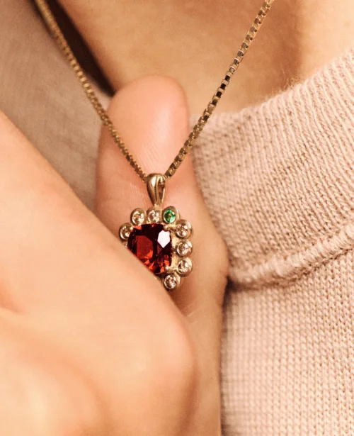 Cosi Store • Collier Robin Grenat Pascale Monvoisin (Pascale Monvoisin)