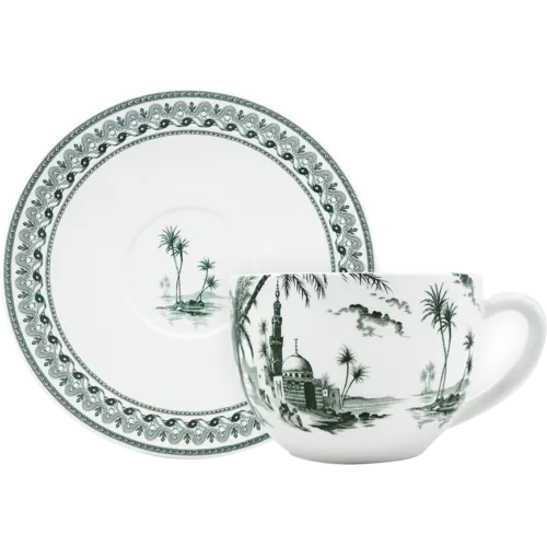 Cosi Store • Tasse et Soucoupe à Déjeuner Jumbo Les Depareillees Vert (Gien)