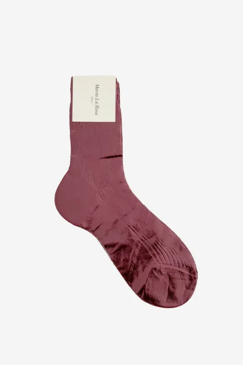 Cosi Store • Chaussettes en soie laminée Bordeaux Maria la Rosa (Maria La Rosa)