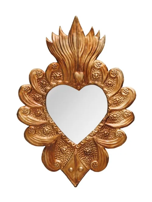 Cosi Store • Miroir coeur x flamme ex voto Chehoma (Sélection Cosi)