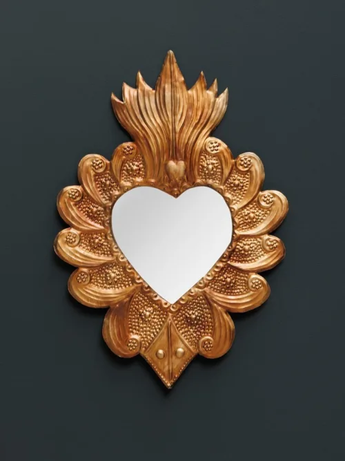 Cosi Store • Miroir coeur x flamme ex voto Chehoma (Sélection Cosi)