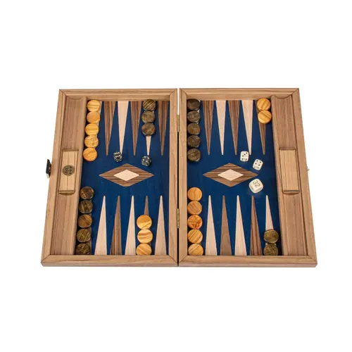 Cosi Store • Backgammon PM Bleu Noyer Manopoulos (Sélection Cosi)