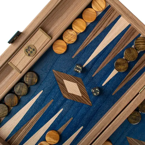 Cosi Store • Backgammon PM Bleu Noyer Manopoulos (Sélection Cosi)