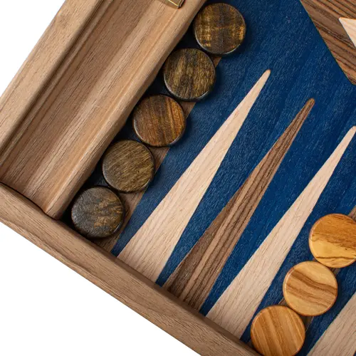 Cosi Store • Backgammon PM Bleu Noyer Manopoulos (Sélection Cosi)