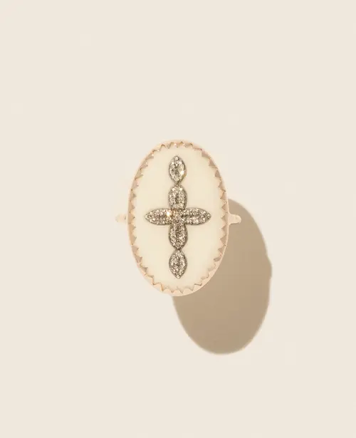 Cosi Store • Bague Bowie N°3 Blanc (Pascale Monvoisin)