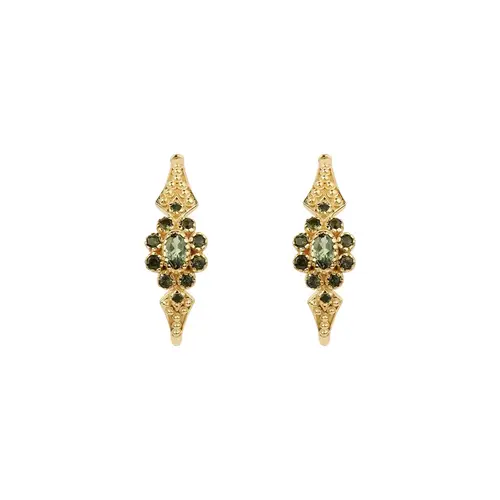 Cosi Store • Boucles d'Oreilles Anne Tourmaline verte (Dorothée Sausset)