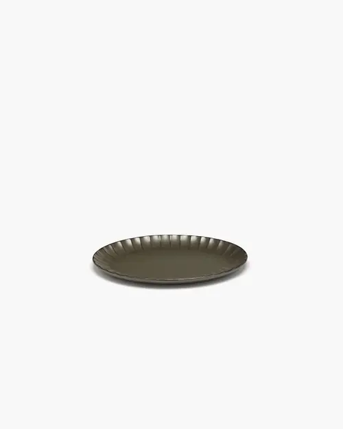 Cosi Store • Assiette Ovale S Inku vert Serax (Serax)