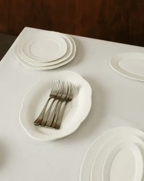 Cosi Store • S/2 Assiettes Ovales Creuses M Silhouette Serax (Serax)
