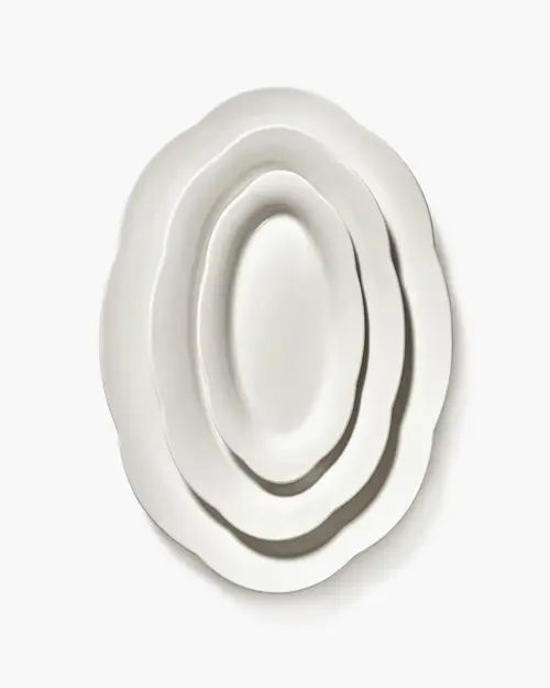 Cosi Store • S/2 Assiettes Ovales Creuses M Silhouette Serax (Serax)