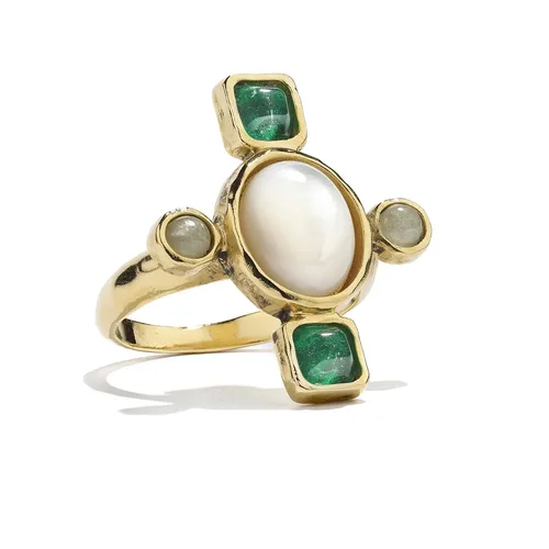 Cosi Store • Bague Croix Lagune Goossens (Goossens)