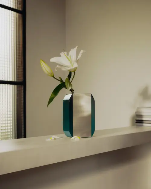 Cosi Store • Vase Oscar Bleu Sarah Argenté Sarah Lavoine (Sarah Lavoine)