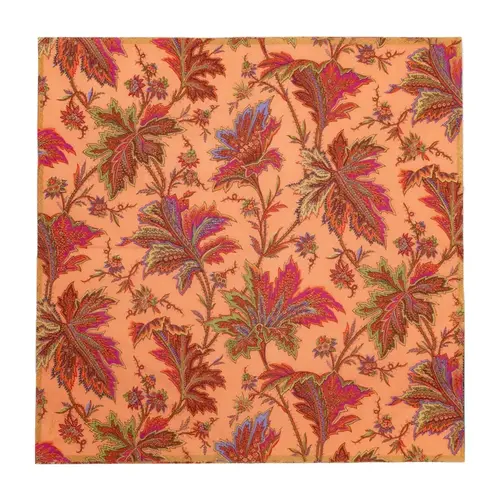 Cosi Store • Serviettes GM Paisley Leaves Coral Caspari (Caspari)