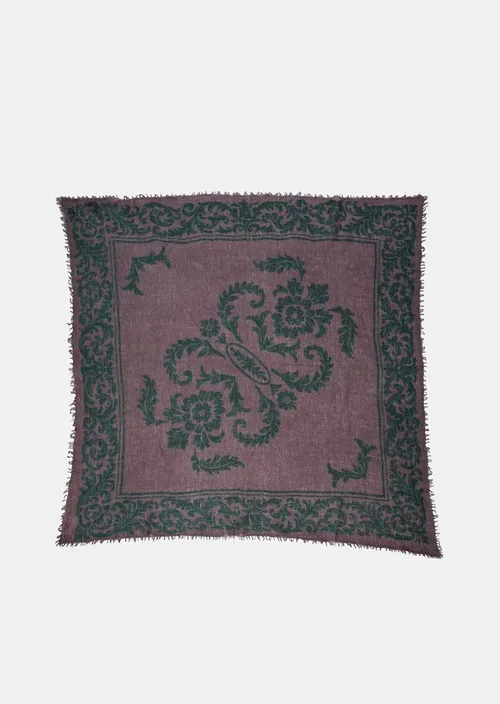 Cosi Store • Souffle Square Print Royal Bloom Timber Mirror in the Sky (Mirror in the Sky)