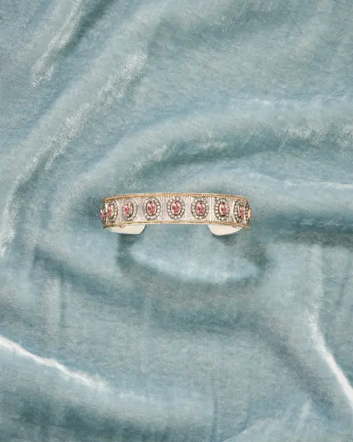 Cosi Store • Jonc Mony Argent Rubellite Diamants Tityaravy (Tityaravy)