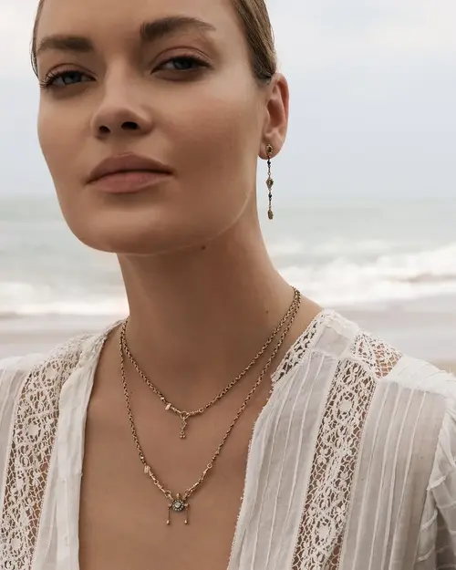 Cosi Store • Collier N°990 Gold Brown Marie Laure Chamorel (Marie Laure Chamorel)